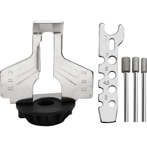 Accessoire Affûtage Tronçonneuse Affûteur Tronçonneuse Avec Guide Angle Et Pierre Meule Diamant Limes Accessoires Outil Electrique Perceuse (1/5)