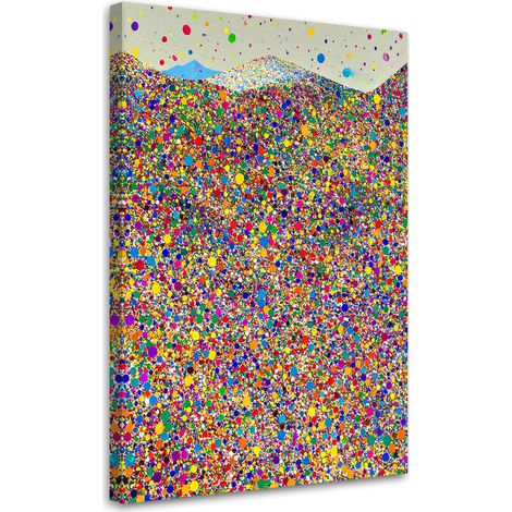 Tableau déco Abstraction points colorés 40x60 (1/4)