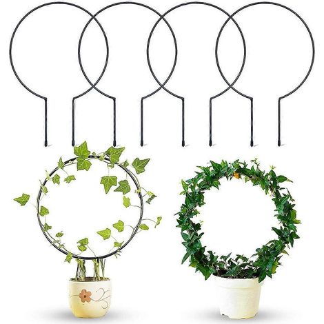 Support pour plantes grimpantes, treillis métallique rond pour plantes grimpantes et fleurs.