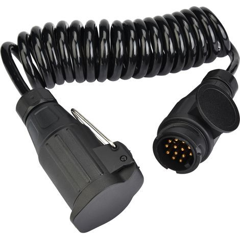 13-poliger Anhängerstecker-Verkabelungs-Federkabel-Adapter für Wohnwagen/Anhänger (1/5)