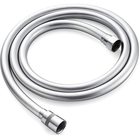 - Shower Hose - Anti-Twist Flexible Hose - White Rubber for Bathroom - Bacteria Resistant - 200cm (1/5)