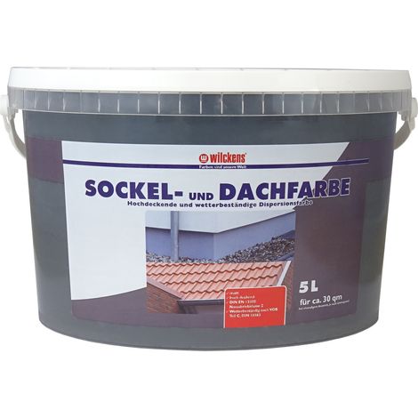 Wilckens Sockel-&Dachfarbe Ziegelrot matt 5l 13330900090 (1/5)