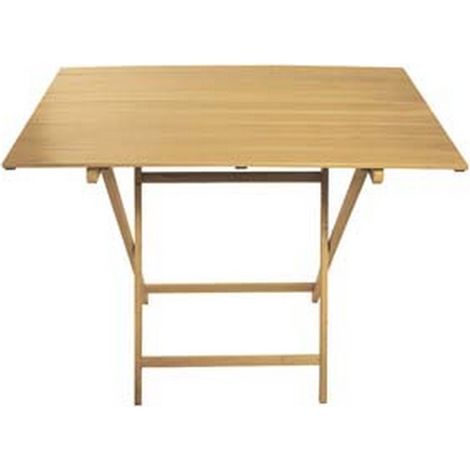 1PZ TAVOLO PIC-NIC SINGOLO IN LEGNO COLORE NATURALE - cm.60x100