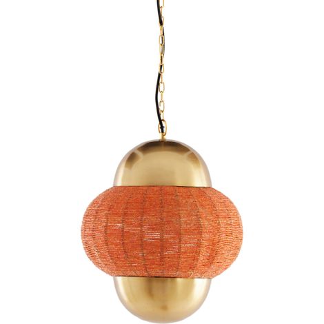 Light & Living - lampada a sospensione - Cetara - arancione -