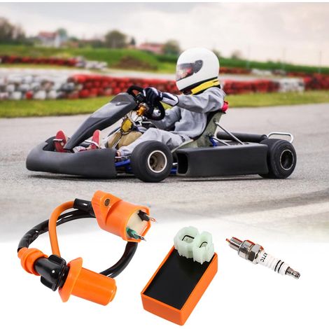 Bobine d'allumage CDI, nouvelle bougie d'allumage de bobine d'allumage CDI Performance de course pour Scooter ATV GY6 50CC 125CC 150CC (1/5)