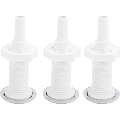 Lot de 3 buses à air en PVC de 30 mm, droites, pour baignoires, spas et piscines. (1/5)