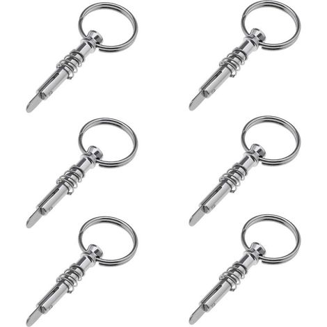 6pcs Goupille à Dégagement Rapide 0.24" Diamètre avec Came de Descente et Goupille à Ressort Longueur 1.57'' 316 Acier Inoxydable Top Pin Matériel Marin (1/5)