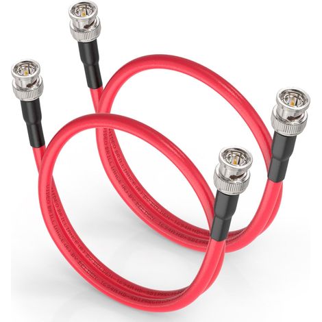 Câble SDI 3G/6G/12G 60cm BNC Mâle à Mâle 1694A Rouge 75Ohm 4K/8K 1080p Caméra Vidéo Broadcast et Studio DVR (1/5)