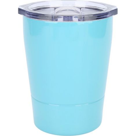 Tasse Café - Acier Inoxydable - 236 ml - Avec Couvercle - Portable Camping Bureau - Léger et Compact - 1 Pièce (1/5)