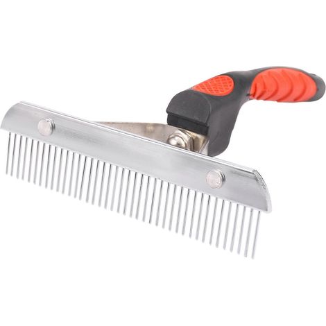 Peigne extra-large pour animaux de compagnie, peigne râteau, brosse de toilettage, outil d'épilation, adapté aux grands chiens tels que les Golden Retrievers et les Huskies. (1/5)
