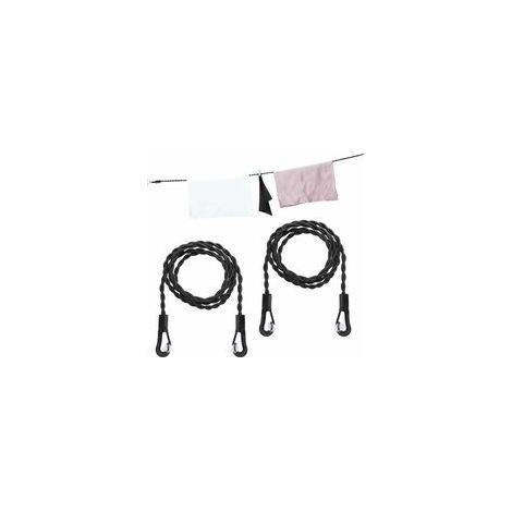 2 Pièces Corde à Linge Cordes à À Linge Portable avec Crochets , Ventouse Câble de Séchage Rétractable pour Camping en Plein Air Voyage Extérieur (1/5)