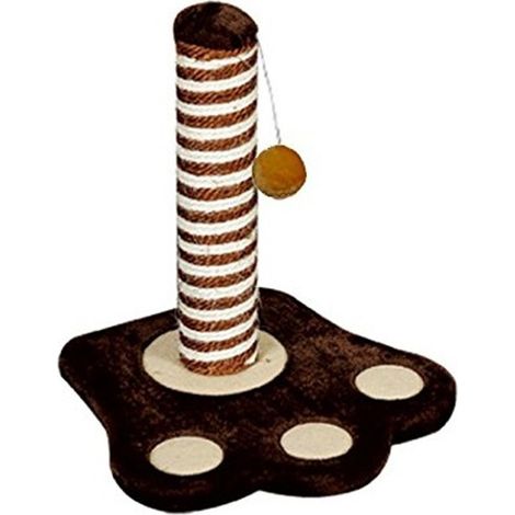 TrAdE Shop Traesio - Tiragraffi Gatto Ad Albero Tira Graffi Gioco Per Gatti Tappeto Base A Forma Orma -