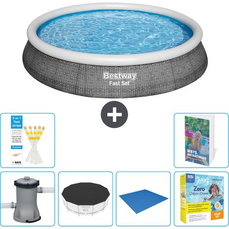 Bestway Fast Set Rund - 396x84 cm - 7-teilig S198 (1/5)