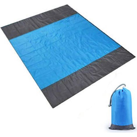 Manta de playa, esterilla de picnic portátil, adecuada para la playa, acampada, senderismo, picnic, azul (200210 cm). (1/5)