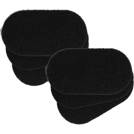 vhbw 6x Activated Carbon Filter Replacement for Seb /Tefal XA500024 for Deep Fat Fryer - 6.5 x 9.1 x 0.9 cm