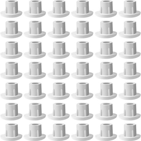500 cache-vis pour trous de perçage Ø 5 mm, cache-vis en plastique blanc, cache-meubles pour vis, cache-trous à enfoncer pour perçage aveugle, étagère d'armoire (1/5)