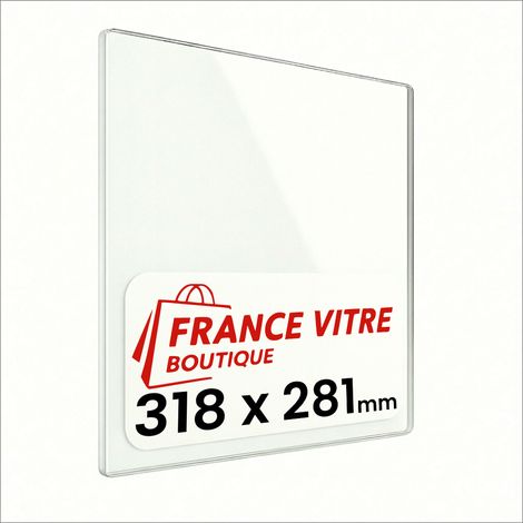 SUPRA - modèle : tertio-767-l-amiata-vitre-laterale - 318 x 281 x 4 mm - Vitre de cheminée pour insert et poêle à bois - verre de rechange - jusqu'à 800°C (1/5)