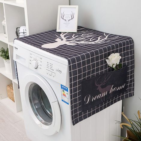 Housse anti-poussière pour lave-linge, housse imperméable pour lave-linge à tambour, serviette, housse pour réfrigérateur, réfrigérateur à une porte, housse anti-poussière, four à micro-ondes, housse