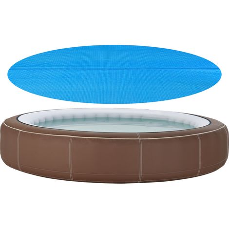 Telo di Copertura per Piscine Tonde Fuoriterra  Ø 549 cm Telone Estivo Galleggiante [en.casa] (1/5)
