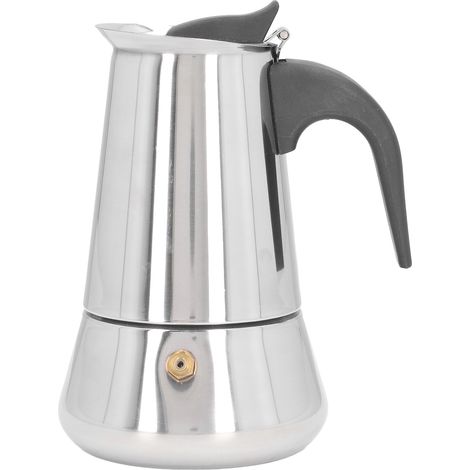 Espressokanne aus Edelstahl, Weithalsmodell, italienische Espressomaschine, Filterkaffeemaschine, 4 Tassen, für den Hausgebrauch (1/5)