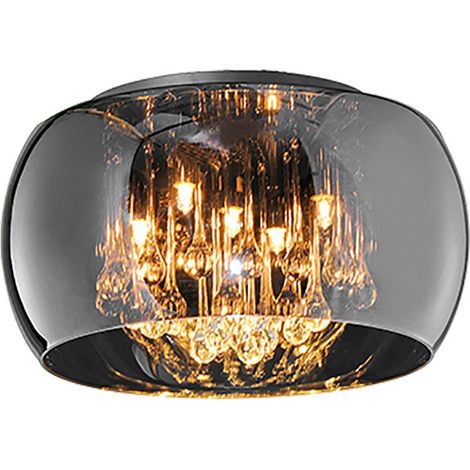 Vapore Plafón Cristal Cromado Y Colgantes Ø40 cm Trio Lighting (1/2)