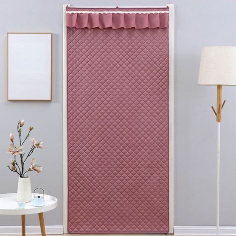Rideau Isolant Thermique - 80 x 200 cm - Pour Porte Intérieure Extérieure - Résistant au Vent et à l’Humidité - Avec 3 Crochets (1/5)