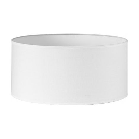 Pantalla cilindrica dori e27 blanca 45dx45dx22h cm tejido popelin