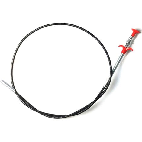 Pince flexible à 4 griffes en fil d'acier et poignée en plastique pour tuyau d'arrosage, toilettes et salle de bain (1/5)