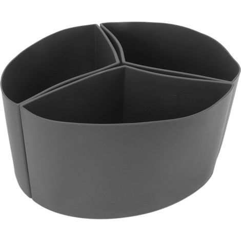 Lot 3 en 1 Silicone Séparateur pour Cuisson Lente, Réutilisable, Anti-fuite, Passe au Lave-vaisselle, pour Marmite 6 Quarts, Gris (1/5)