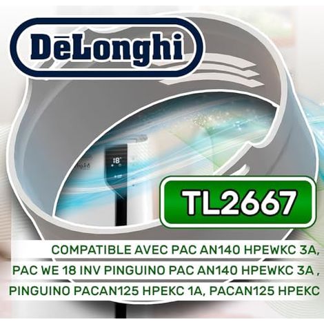 ONIX TECH Coupleur Tuyau Climatiseur Mobile avec Code Original TL2667 pour DeLonghi Pinguino Pac An We Eco - Garantie de 5 Ans (1/3)