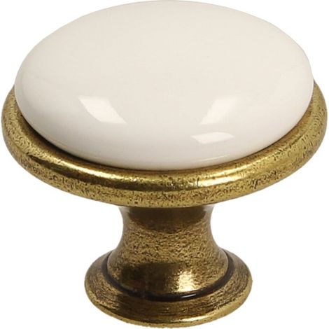 Pomello GP19, oro antico, porcellana WHT-0 (1/2)