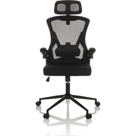 [NEUWERTIG] B-Ware Hjh Office Bürostuhl Chefsessel Drehstuhl Arigano Stuhl Netzstoff Stoff Schwarz