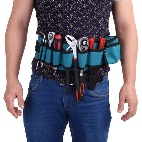 Sacoche outil électricien professionnelle ceinture réglable rangement pratique organisateur (1/5)