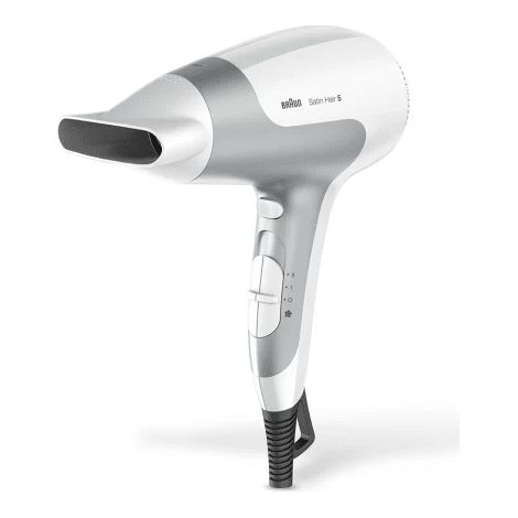 Braun Satin Hair 5 BRHD580E 2500W Haartrockner, Weiß und Grau