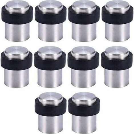 Stainless steel floor door stops, height 4.5 cm, 10 pieces in total (1/4)