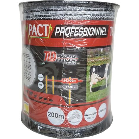 Horizont – Ruban Impact T8 200 m – Largeur 8 mm – 9 conducteurs – Traitement anti-UV 3 ans – Charge de rupture 160 kg