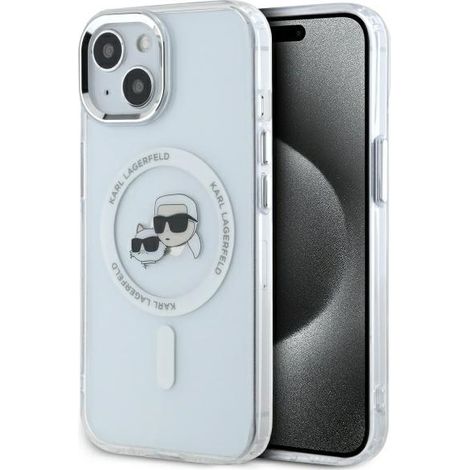 iPhone 14 Karl Lagerfeld Hartschalen-MagSafe-Hülle Weiß (1/5)