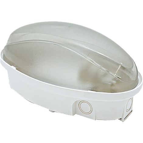 PLAFONIERA LED 'OVALE' calotta opalina - luce naturale  - FANTON