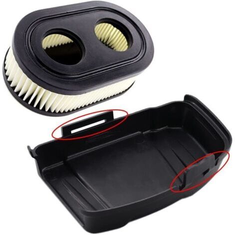 BARKBUSTERS Couvercle de filtre à air avec filtre à air pour tondeuse à gazon Briggs & Stratton 650EXI 675EXI 675IS Remplace 594575, 798452 (1/4)