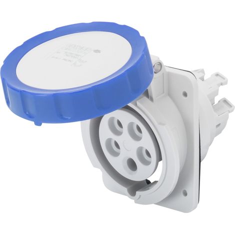 Presa CEE Fissa da Incasso Blu 2P+T 16A 220V Cablaggio rapido Gewiss 62227H (1/2)