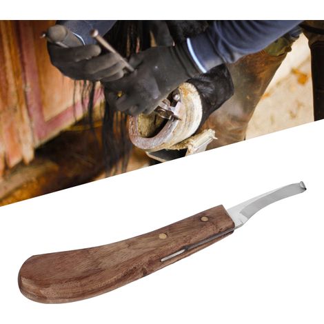 Coupe-sabots haut de gamme, coupe-sabots pour chevaux avec crochet gauche, pour usage agricole, coupe-sabots pour gaucher, outil de coupe-sabots pour chevaux, clous de coupe-sabots en acier au carbone (1/5)