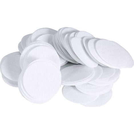 100 disques filtrants en coton neufs, tampons ronds pour extraction points noirs, machine beauté (40mm) (1/3)
