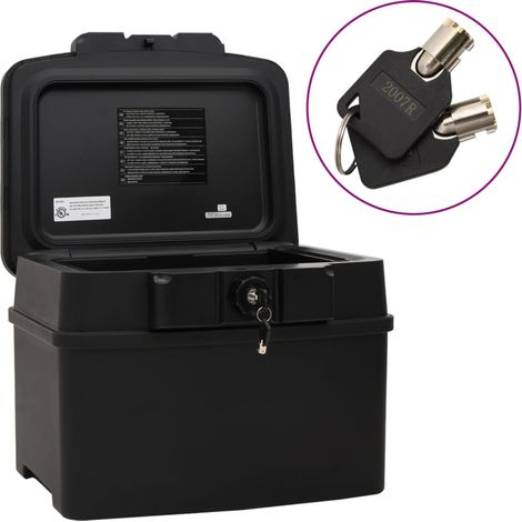 Cassetta di Sicurezza Nera 44x37x34 cm vidaXL (1/5)