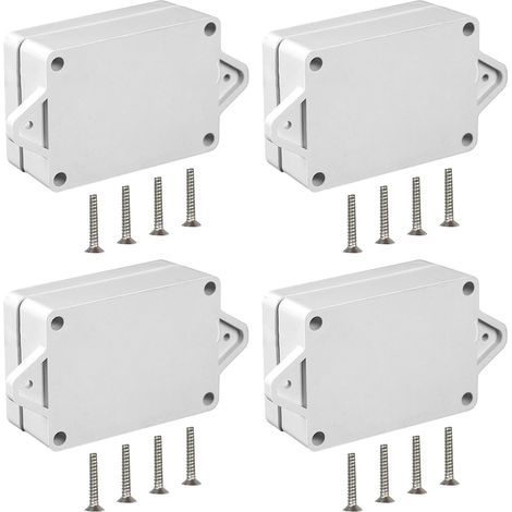 8 Pièces Boite de Derivation Etanche Exterieur , Boîte de Jonction Étanche, ABS Blanche Boite Etanche Electrique Exterieur avec Protection Extérieure Antipoussière (1/5)
