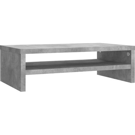 Monitor Stand Concrete Grey 42x24x13 cm Engineered Wood vidaXL
