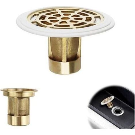 Bouchon de douche anti-odeur en laiton 27-55 mm – Siphon étanche et résistant aux rayures – Installation facile plug and play (1/5)