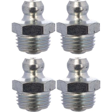 Cyclingcolors – Lot de 4 graisseurs M10x1 180° – Embout graissage pour tracteurs et engins agricoles – Utilisation universelle et durable