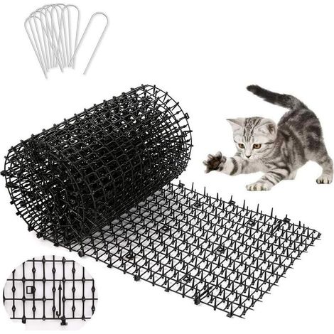 200 x 30 cm Tapis Anti Chat avec Pointes Empêcher Les Animaux de S'approcher, Tapis Anti Chat d'Epine Grille de Jardin Anti Chiens pour Les Jardins Intérieurs et Extérieurs (1/5)
