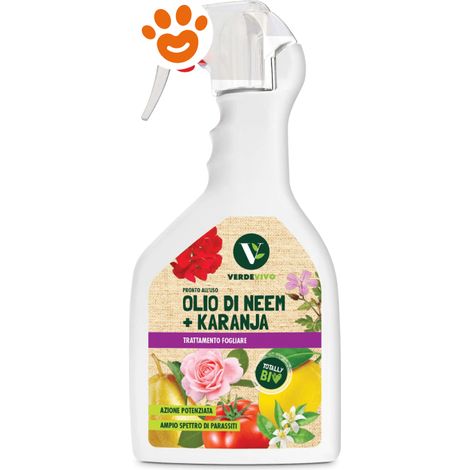 Adama VerdeVivo Olio di Neem + Karanja Pronto Uso - Confezione 750 ml -
