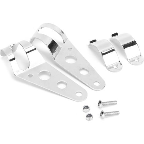 2 supports de phare Divers accessoire de portail, en alliage d'aluminium, diamètre 38 à 51 mm, pour moto (1/5)